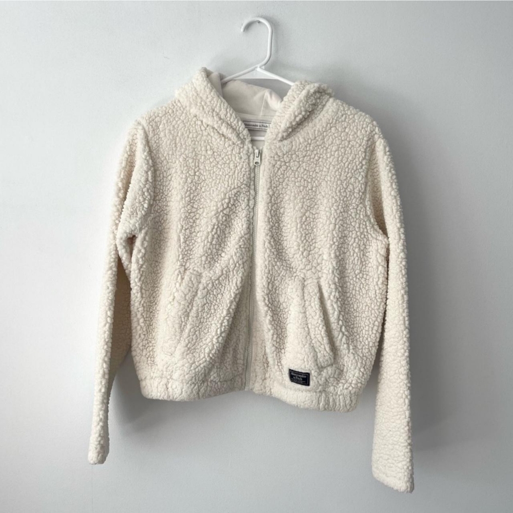 Cozy Cream Kids Sherpa Jacket